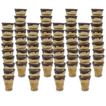 Waffel - Likörbecher | 72 Stück